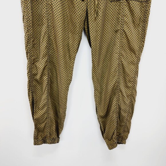 Anthropologie Womens L Pants Drawstring Waist Elastic Ankles Lyocell Blend Green - Picture 9 of 12